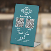 Aangepaste betalings QR-code, Paypal, Venmo, Aange Reclamebord Met Voetstuk