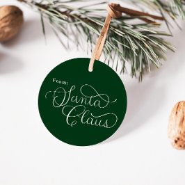 Aangepaste betoverende kerstcadeau Tags Bedankjes Labels