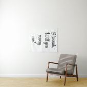 Aangepaste betrokkenheid Gepersonaliseerd Wil je m Wandkleed (In Situ (horizontaal))