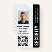 Aangepaste beveiligingskaart ID Foto zwart badge (Voorkant)