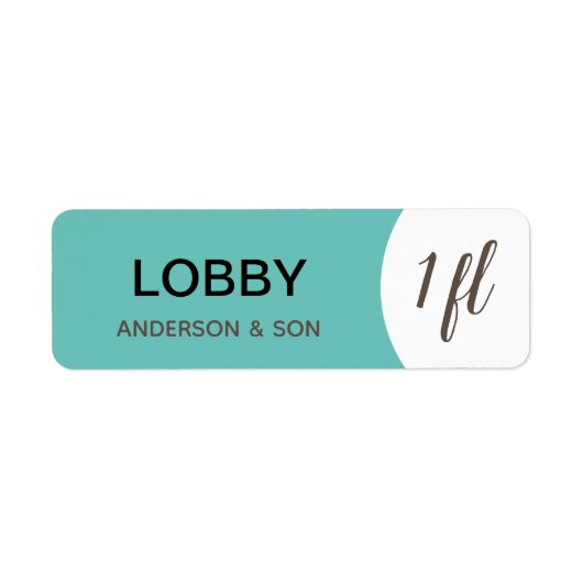 Aangepaste bewegende labels - Lobby (Voorkant)