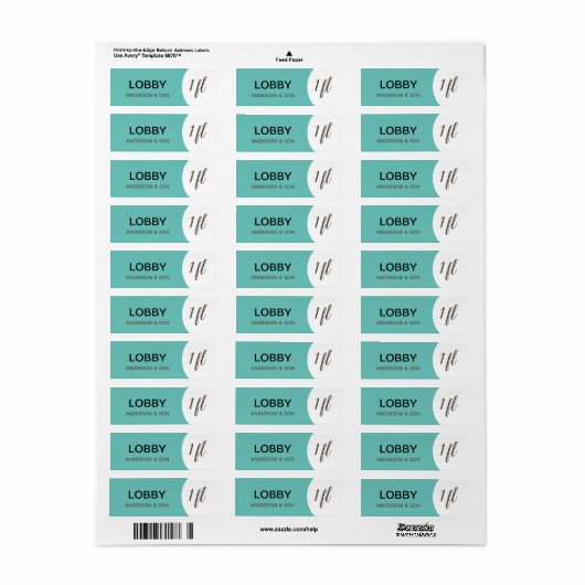 Aangepaste bewegende labels - Lobby (Full Sheet)