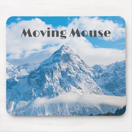 Aangepaste bewegende muistekst Sky Afbeelding Mous Muismat (Voorkant)