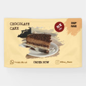 Aangepaste bewerkbare banner voor cake shop (Horizontaal)