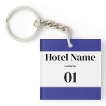 Aangepaste bewerkbare hotelsleutelhanger | Geperso