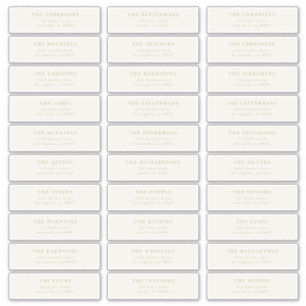 Aangepaste bewerkbare individuele bruiloft gastadr sticker