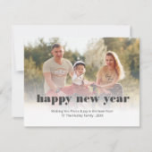 Aangepaste bewerkbare nieuwe jaren Kaart Notitiekaartje (Voorkant)