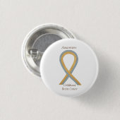 Aangepaste bewustmakingsring van kinderbrein tegen ronde button 3,2 cm (Voorkant /achterkant)
