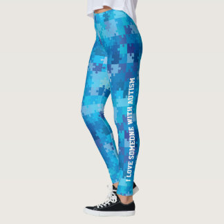Aangepaste bewustwording van autisme leggings