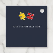 Aangepaste bewustwording van autisme Liefde begrij Bedankjes Labels (Achterkant)