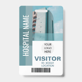 Aangepaste bezoekersstreepjescode, Logo-ID Badge
