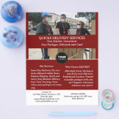 Aangepaste bezorgdienst flyer (Enkel)