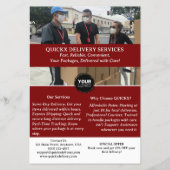 Aangepaste bezorgservice flyer (Voorkant)