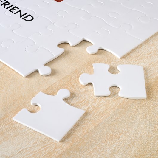 Aangepaste BFF-cadeaus Aangepaste foto-Collage Bes Legpuzzel (Zijkant)