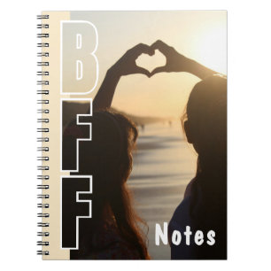Aangepaste BFF-foto-illusie Off-Wit Notitieboek