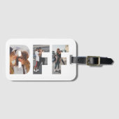 Aangepaste BFF Fotocollage Beste Vrienden Vriendsc Bagagelabel (Voorkant (horizontaal))