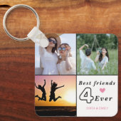 Aangepaste BFF Photo Collage Sleutelhanger – met n (Voorkant)