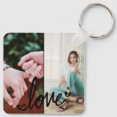 Aangepaste BFF Photo Collage Sleutelhanger – met n (Achterkant)