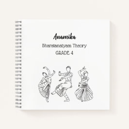 Aangepaste bharatanatyam dans theorie Spiraal Note Notitieboek