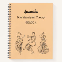 Aangepaste bharatanatyam-danstheorie Spiraal Noteb