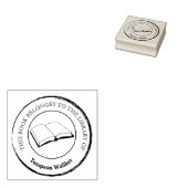 Aangepaste bibliotheek boeken Rubber Stamp Rubberstempel (Gestempeld)