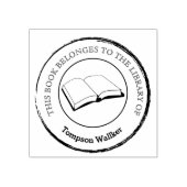 Aangepaste bibliotheek boeken Rubber Stamp Rubberstempel (Afrduk)