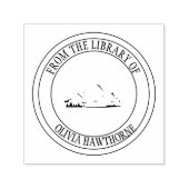 Aangepaste bibliotheek Dit boek behoort tot Bookpl Zelfinktende Stempel (Design)