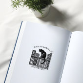 Aangepaste  Bibliotheek Kat, Boek Rubberstempel