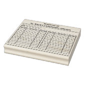 Aangepaste bibliotheek leenster record bookplate rubberstempel (Stempel)
