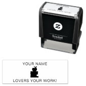 Aangepaste bibliotheek Uit de bibliotheek van Book Zelfinktende Stempel (In situ)