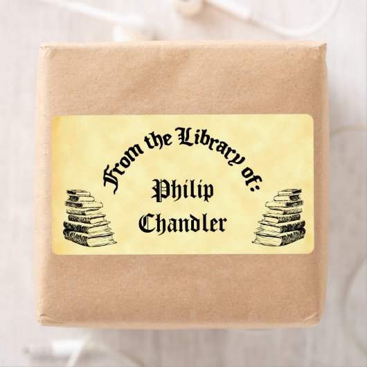 Aangepaste "Bibliotheek van"  boek Art Labels (Insitu)