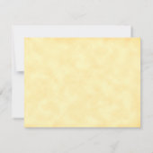 Aangepaste bibliotheek van  boeken en schrijfquill notitiekaartje (Achterkant)