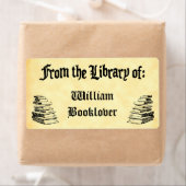 Aangepaste "Bibliotheek van"  Bookplate Labels (Insitu)