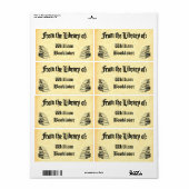 Aangepaste "Bibliotheek van"  Bookplate Labels (Full Sheet)
