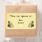 Aangepaste 'Bibliotheek van'  kunstlabels Etiket (Insitu)