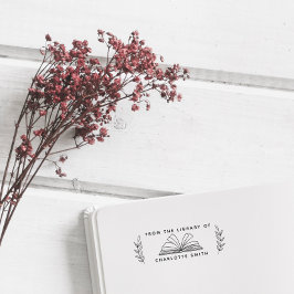  aangepaste bibliotheekboek uit de bibliotheek van zelfinktende stempel