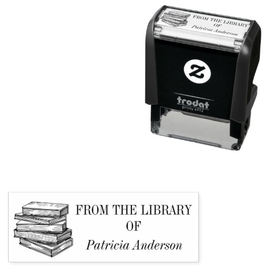  aangepaste bibliotheekboeken  zelfinktende stempel (In situ)