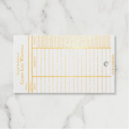 Aangepaste bibliotheekkaart- Oude stijl  Cadeaulabels