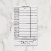 Aangepaste bibliotheekkaart- Oude stijl Cadeaulabels (Achterkant)