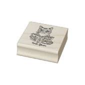 Aangepaste  bibliotheekkat rubberstempel (Stempel)