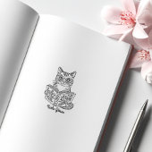 Aangepaste  bibliotheekkat rubberstempel