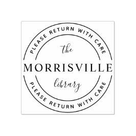 Aangepaste bibliotheeknaam Wooden Ga terug met de  Rubberstempel