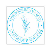 Aangepaste bibliotheekstempel - Ex libris - Bladpl Zelfinktende Stempel (Design)