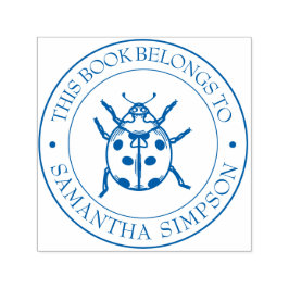 Aangepaste bibliotheekstempel - Ex libris - Bladpl Zelfinktende Stempel