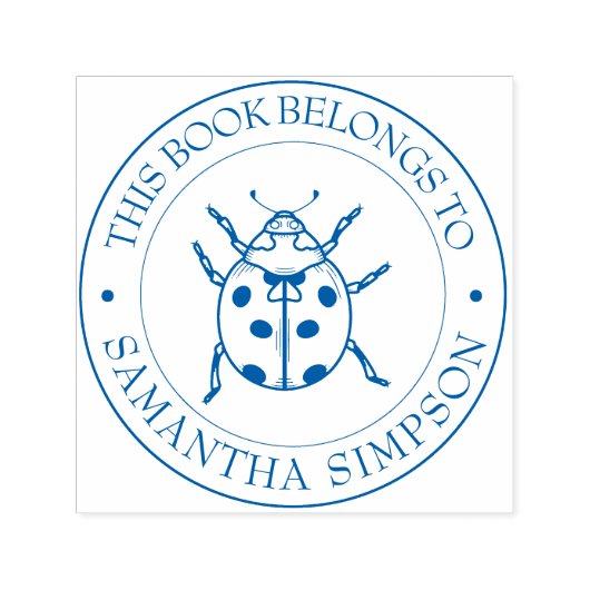 Aangepaste bibliotheekstempel - Ex libris - Bladpl Zelfinktende Stempel (Design)