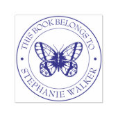 Aangepaste bibliotheekstempel - Ex libris - Bladpl Zelfinktende Stempel (Design)