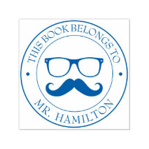 Aangepaste bibliotheekstempel - Ex libris - Bladpl