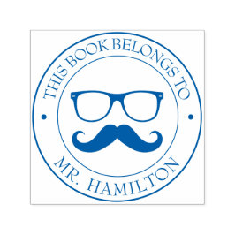 Aangepaste bibliotheekstempel - Ex libris - Bladpl Zelfinktende Stempel