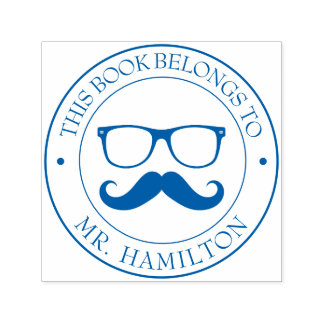 Aangepaste bibliotheekstempel - Ex libris - Bladpl Zelfinktende Stempel