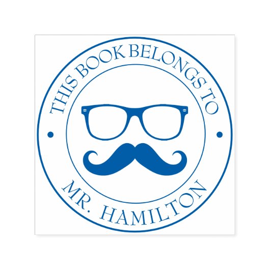 Aangepaste bibliotheekstempel - Ex libris - Bladpl Zelfinktende Stempel (Design)